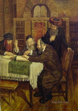 150の主題の芸術作品 Painting - 読書会ユダヤ人
